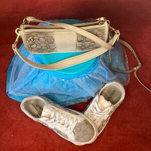 Coach crossbody bag in fair condition coach tennis shoes size 9 fair condition